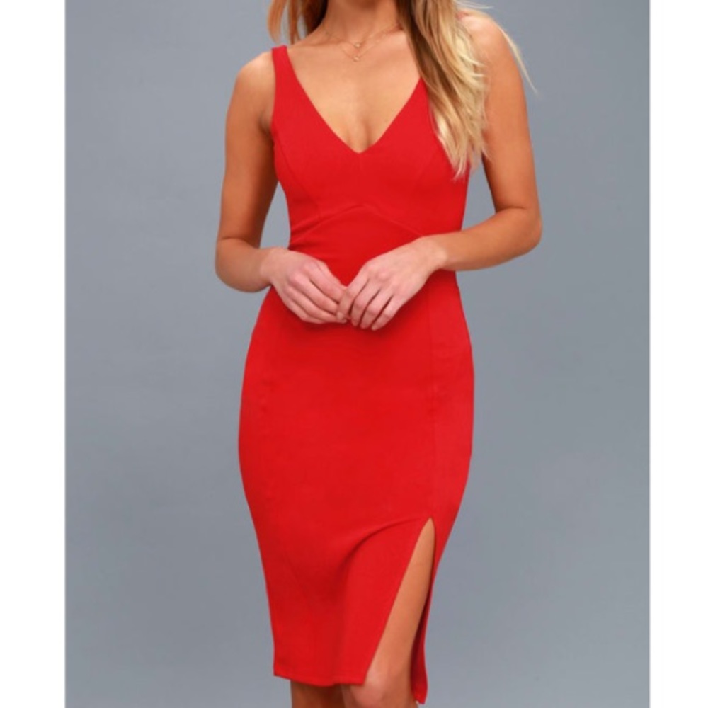 NWT Lulu’s Red Hot Tank Dress